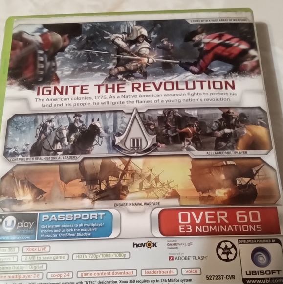 Assassin's Creed 3 XBOX 360 video game - Picture 4 of 7
